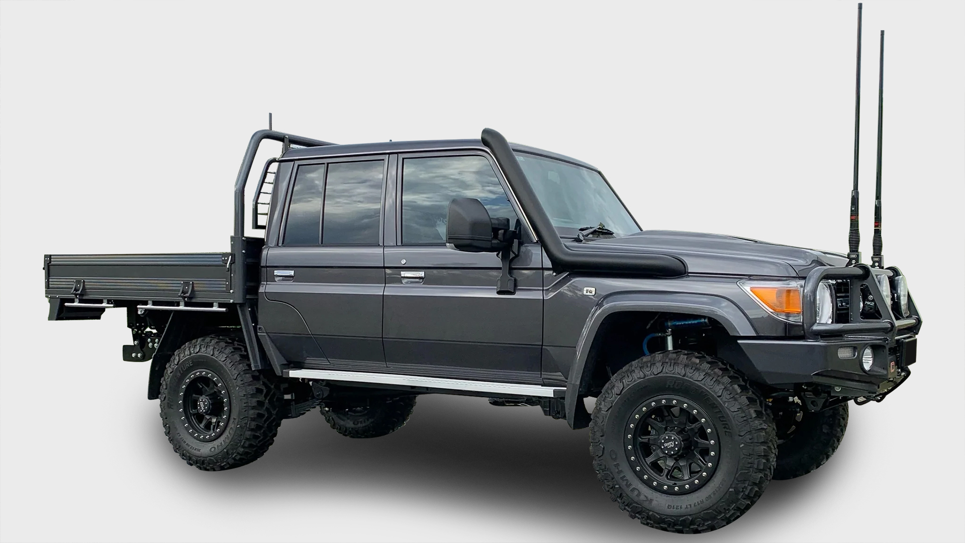 Tinted Black Weather Shields Weathershields for Ford Ranger Next-Gen 2022-2023 (Fits: Ford Ranger)