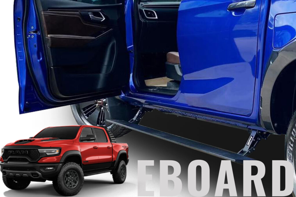 eBoard Retractable Power Step Electric Side Steps to suit Dodge Ram TRX ...