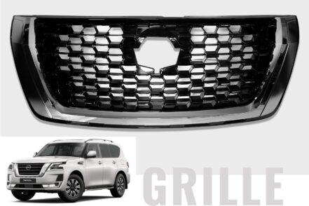 Chrome Armada Style Grille to suit Nissan Patrol Y62 Series 5 TI & TI-L (2020-2024)