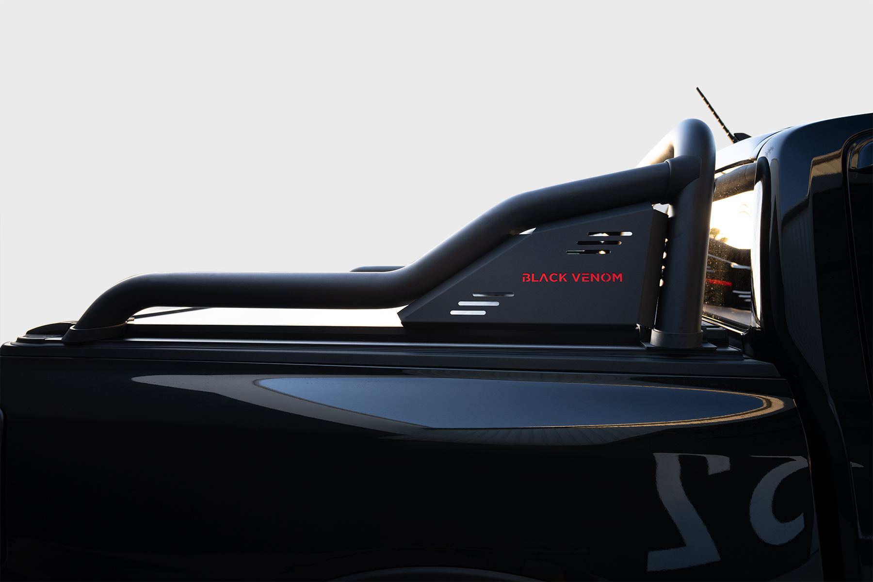 Black Venom Electric Roller Shutter + Black Venom Extended Sports Bar to suit Next Gen Ford Ranger 2022-2024