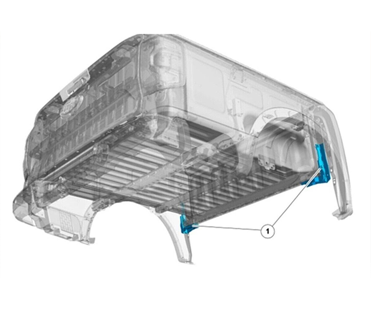 Genuine J Brace Support Bracket to suit Next Gen Ford Ranger & Raptor Tub