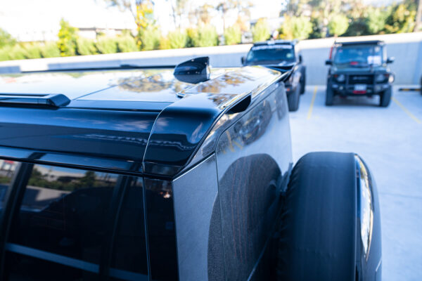 Gloss Black Rear Wing Spoiler Kit to suit Landrover Defender 90/110/130 ...