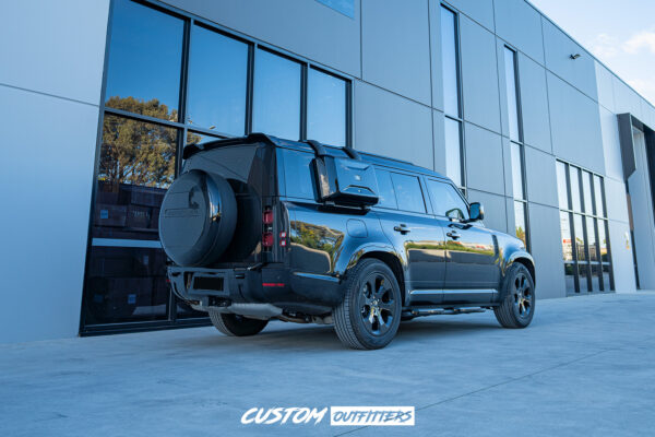 Gloss Black Rear Wing Spoiler Kit to suit Landrover Defender 90/110/130 ...