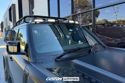 Black Venom LED Roof Pod Lights to suit Landrover Defender 90/110/130 Series (2021-2024)