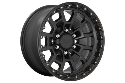 KMC Summit KM718 Satin Black w/grey tint 17x9 6x139.7 +20 Offset Wheels (Each)