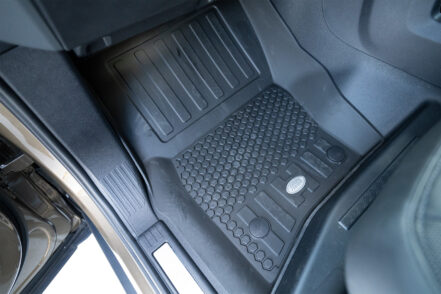 Premium Black Rubber Floor Mats to suit Landrover Defender 110 Series & 130 Series 2021-2025 (V8, HSE, SE)