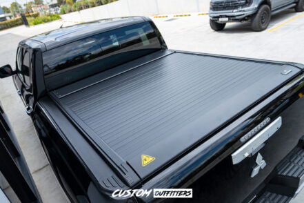 Black Venom Electric Roller Shutter to suit Mitsubishi Triton MV Dual Cab (2024+)