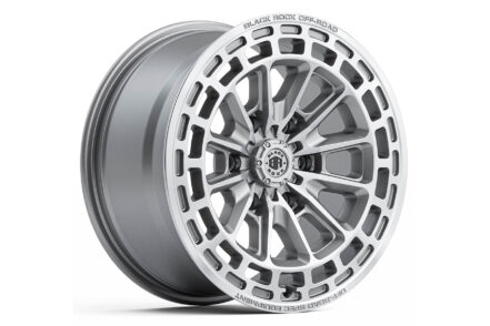 Black Rock Vortex Silver Machined 17x9 6/139.7 (Each)