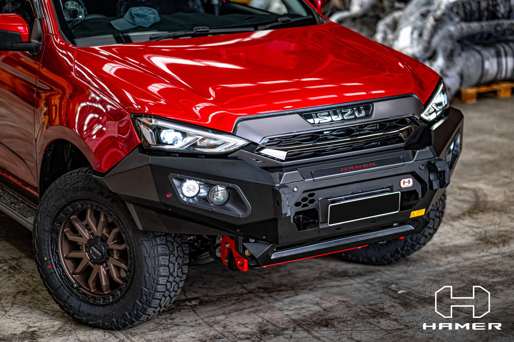 Hamer King Series (Low Loop) Bull Bar for Isuzu MUX 2021-2025