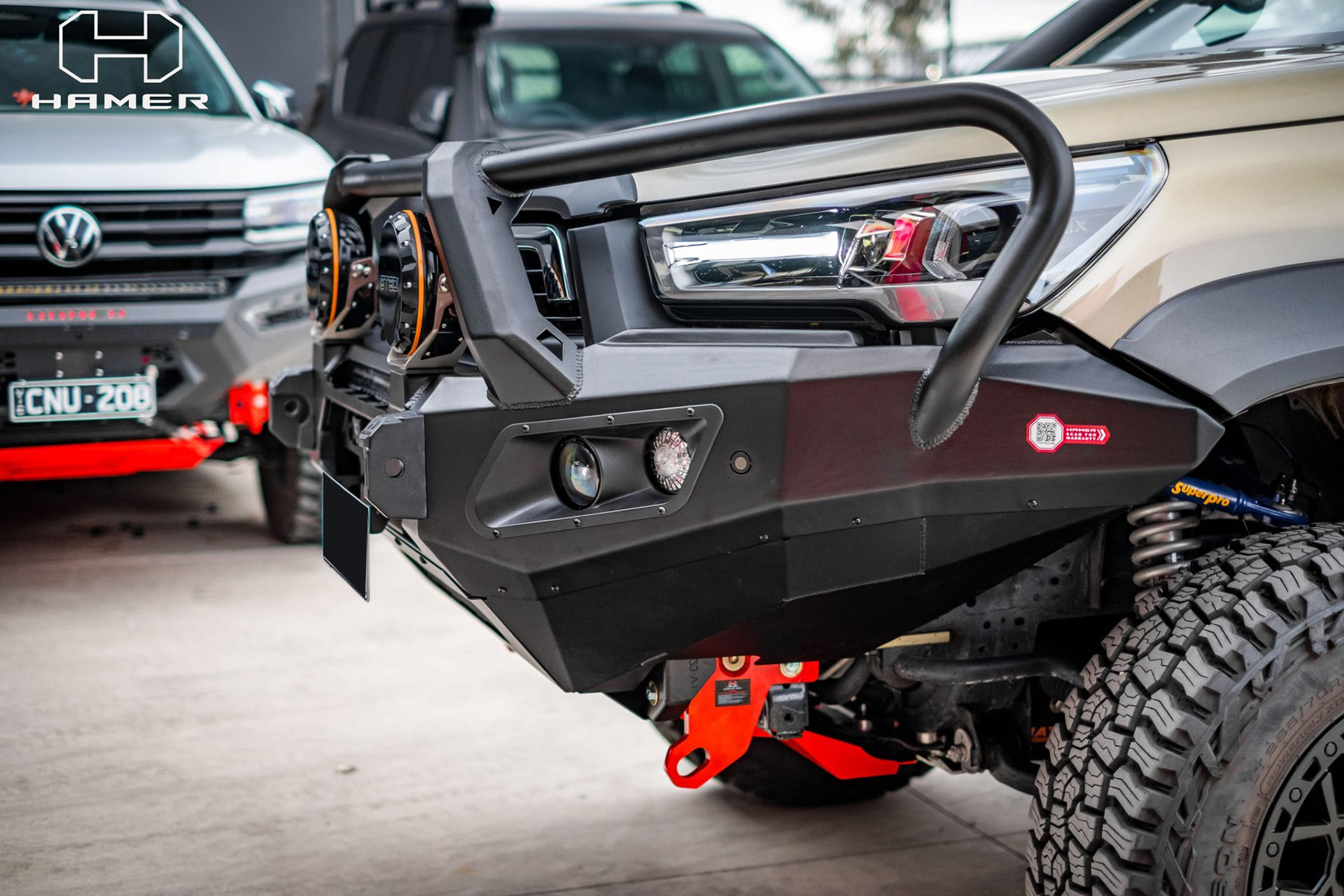 Hamer King PLUS Series Bull Bar for Toyota Hilux Rogue 2022+ - Image 4