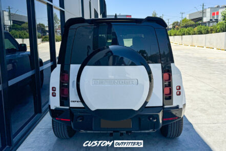 Fuji White Spare Wheel Cover to suit Landrover Defender 90/110 Series (2021-2025)