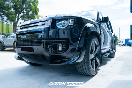 Gloss Black Fender Flare Wheel Arch Kit to suit Landrover Defender 90 / 110 Series