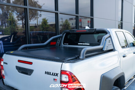 Black Venom Electric Roller Shutter & Sports Bar Kit to suit Toyota Hilux N80 GR Sports (2024-2025)