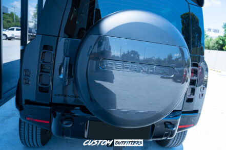Carpathian Grey Spare Wheel Cover to suit Landrover Defender 90/110 Series (2021-2025)