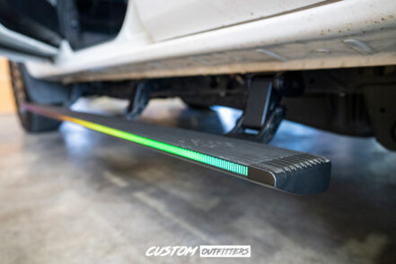 Toyota Hilux GR Sport 2022-2025 Black Venom Electric Side Steps with LED Lights