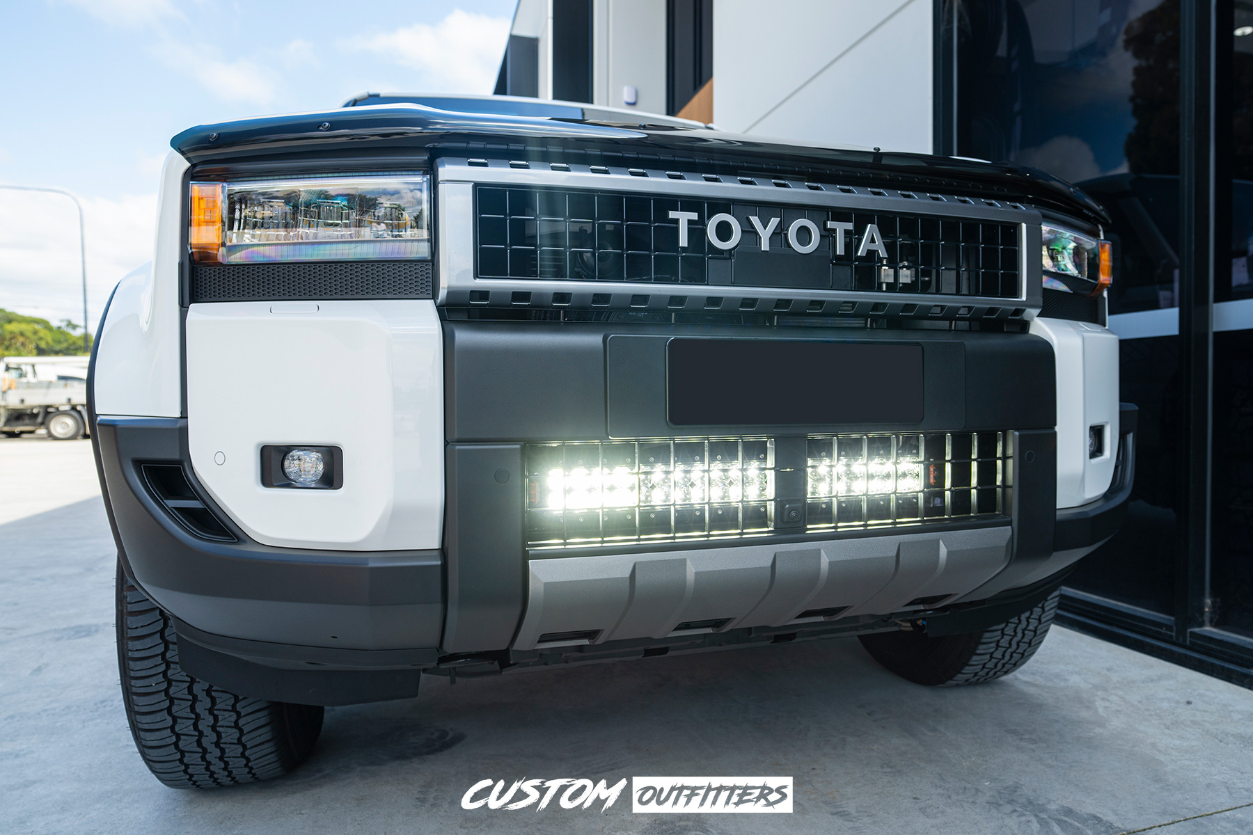 28 Inch LED Light Bar & Wiring Harness to suit Toyota Prado 250 Series Bottom Grille (2024-2026)