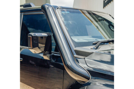 Fabulous 5 Inch Short Entry Stainless Snorkel to suit Toyota Landcruiser Prado 250 Series (SEAMLESS)