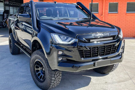 Phat Bars TWIN Satin Black Snorkels to suit Isuzu Dmax 2021+