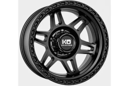 King Kong Satin Black 17x9 6/139.7 l12 offset Wheel (Each)
