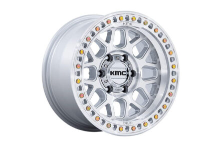 KMC GRS KM549 Gloss Silver with Machined Face 17inch 6x139.7 (Each)