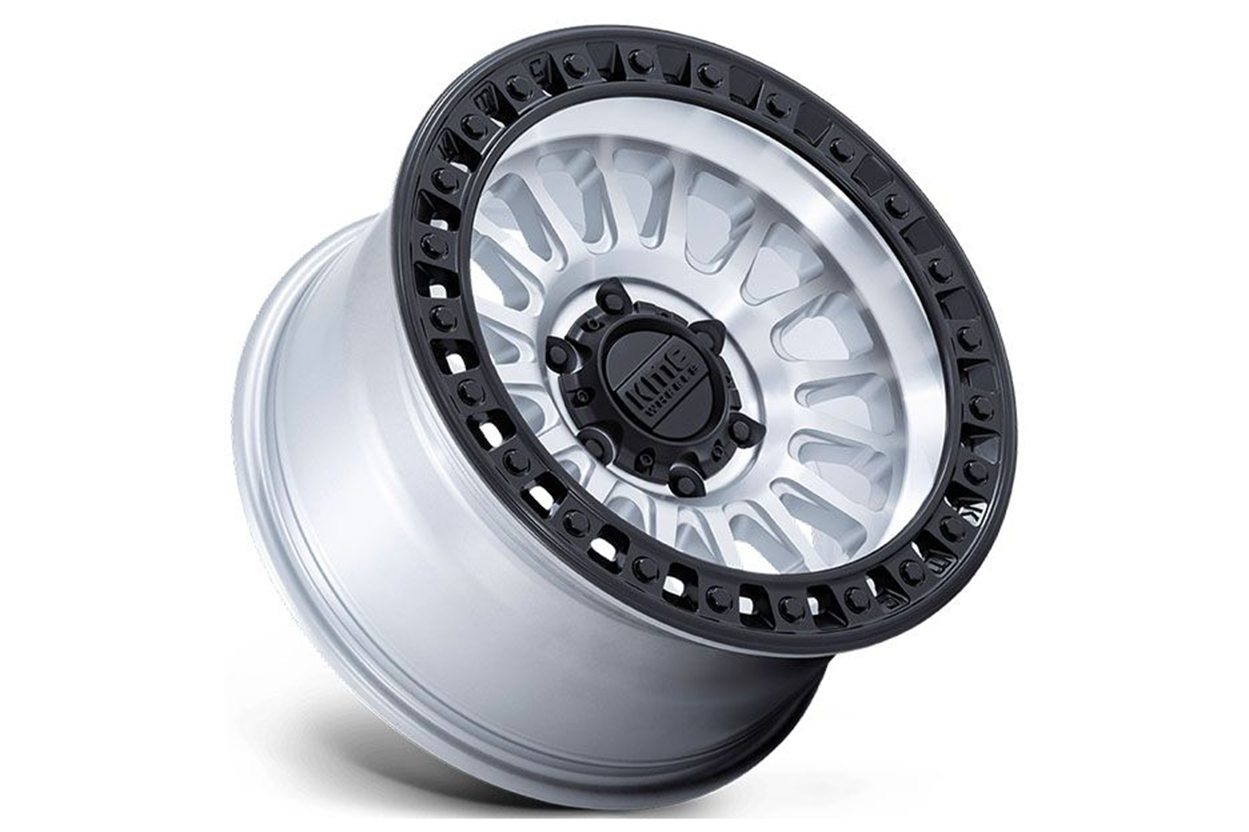 KMC IMS KM552 Machined with Black Lip Wheel 17x8.5 6x139.7 (Each) - Image 3