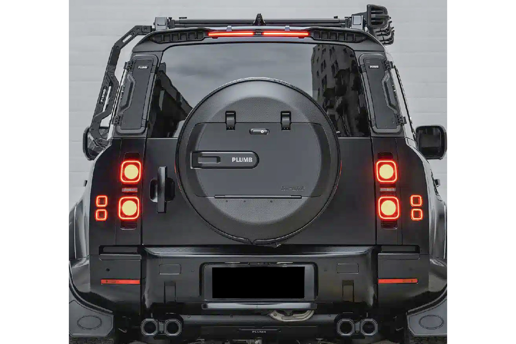 Plumb l Landrover Defender L663 M-One Series Dry Carbon Spoiler Wing Kit - Image 3