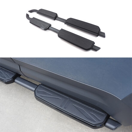 Black Side Step with Union Jack Symbol to suit Landrover Defender 110 & 130 Series 2021-2026