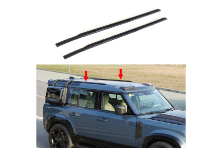 Gloss Black Roof Rails to suit Landrover Defender L663 2020-2026