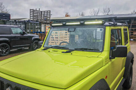 Black Venom LED Roof Pod Lights to suit Suzuki Jimny JB74 2018-2026