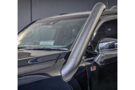 Textured 5 Inch Black Stainless Snorkel to suit Toyota Landcruiser 300 Series