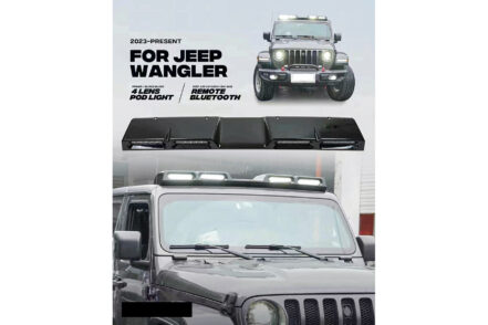 Black Venom LED Roof Pod Lights to suit Jeep Wrangler JL