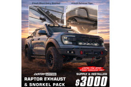 5 Inch Black Snorkel & 4 Inch Exhaust Tips for Next Gen Raptor (2022-2026) (SYDNEY WORKSHOP ONLY - SUPPLY & INSTALLED)