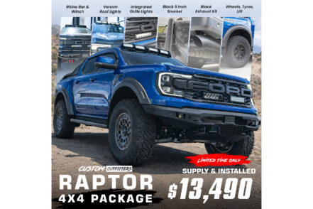 Next Gen Raptor 4x4 Rhino Package (SYDNEY WORKSHOP ONLY - SUPPLY & INSTALLED)