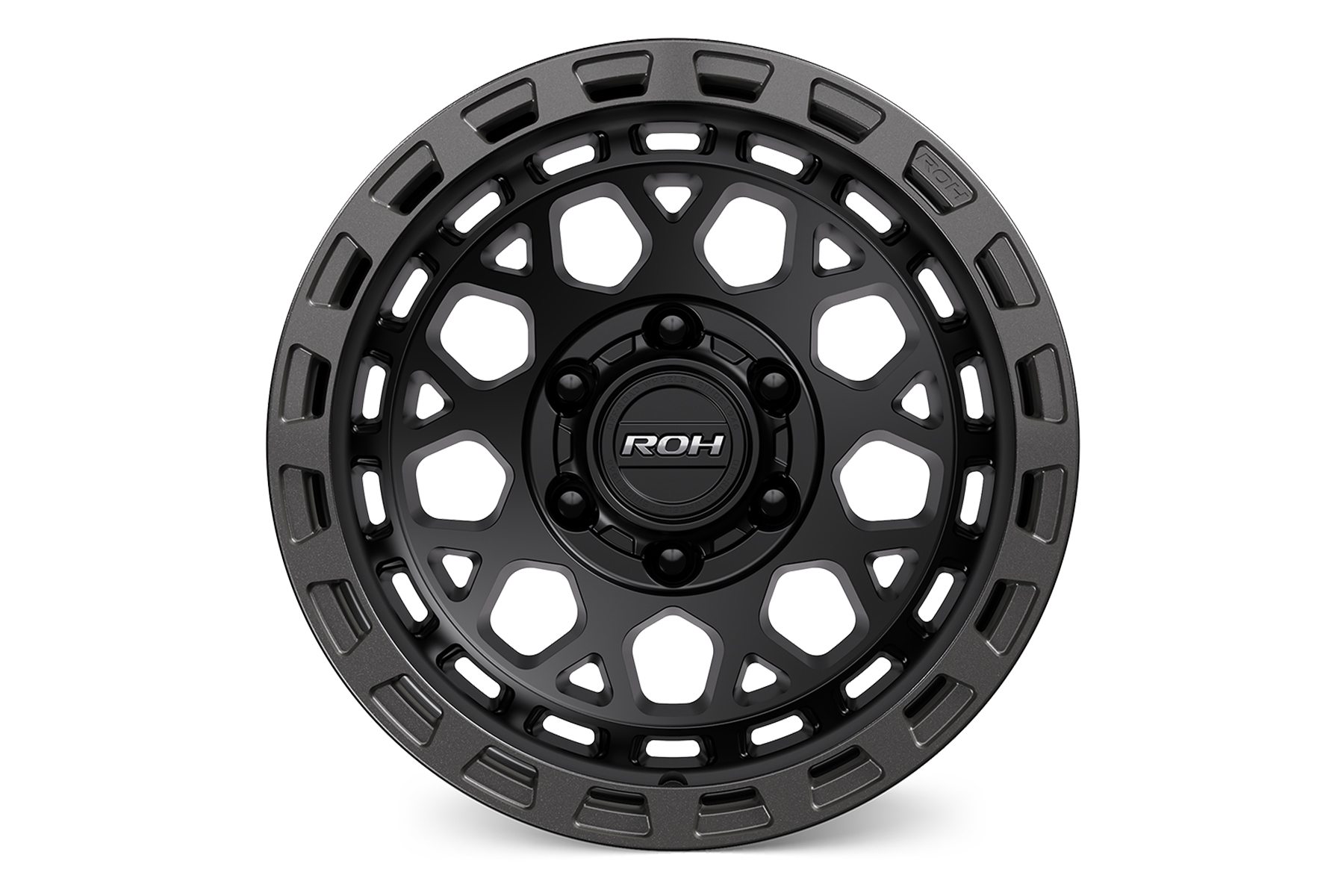 ROH ATLAS Wheel Black Centre Graphite Lip 17x9 6/139.7 +12 offset Wheel (Each) - Image 3
